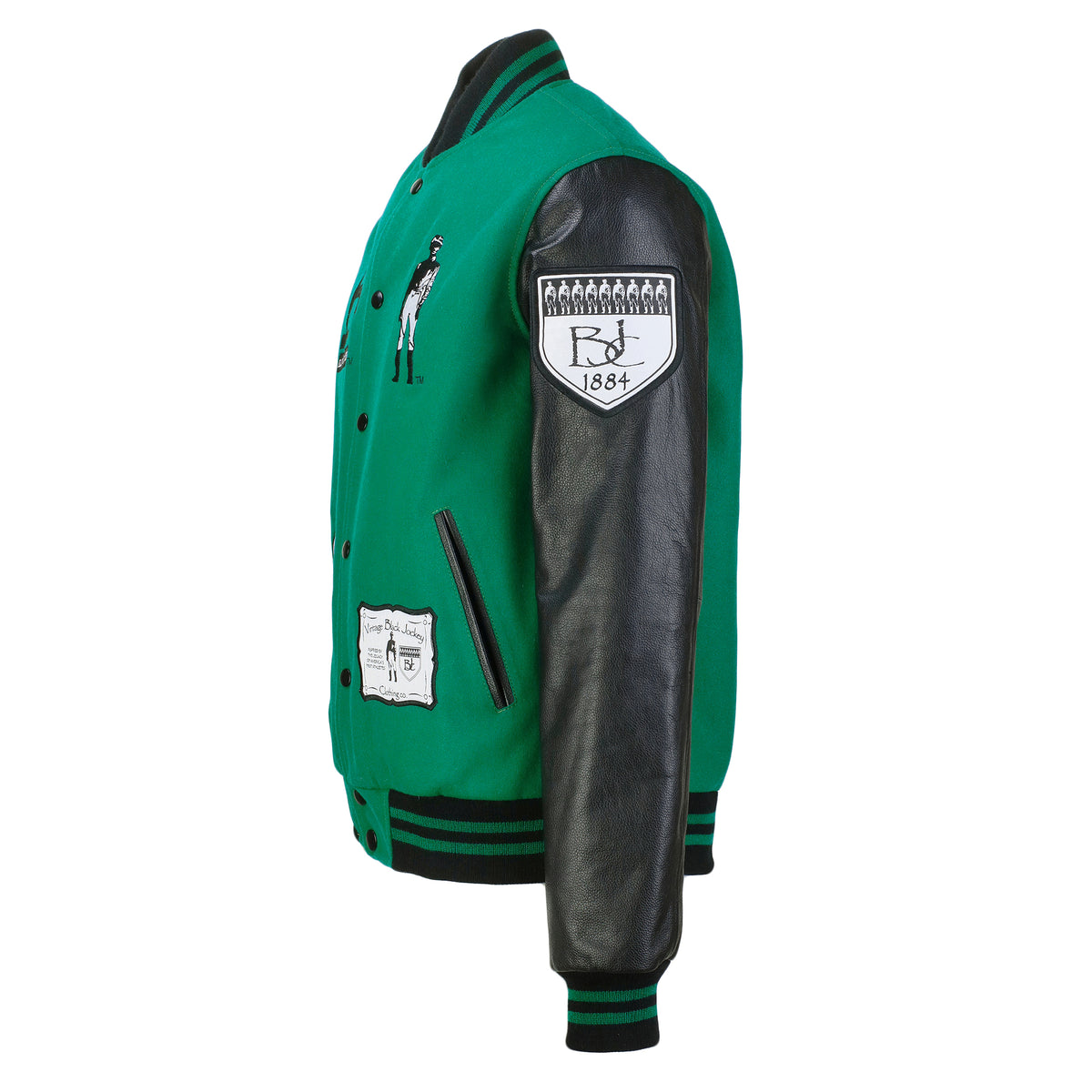 Issac Murphy Leather Varsity Jacket – Black Jockey Clothing