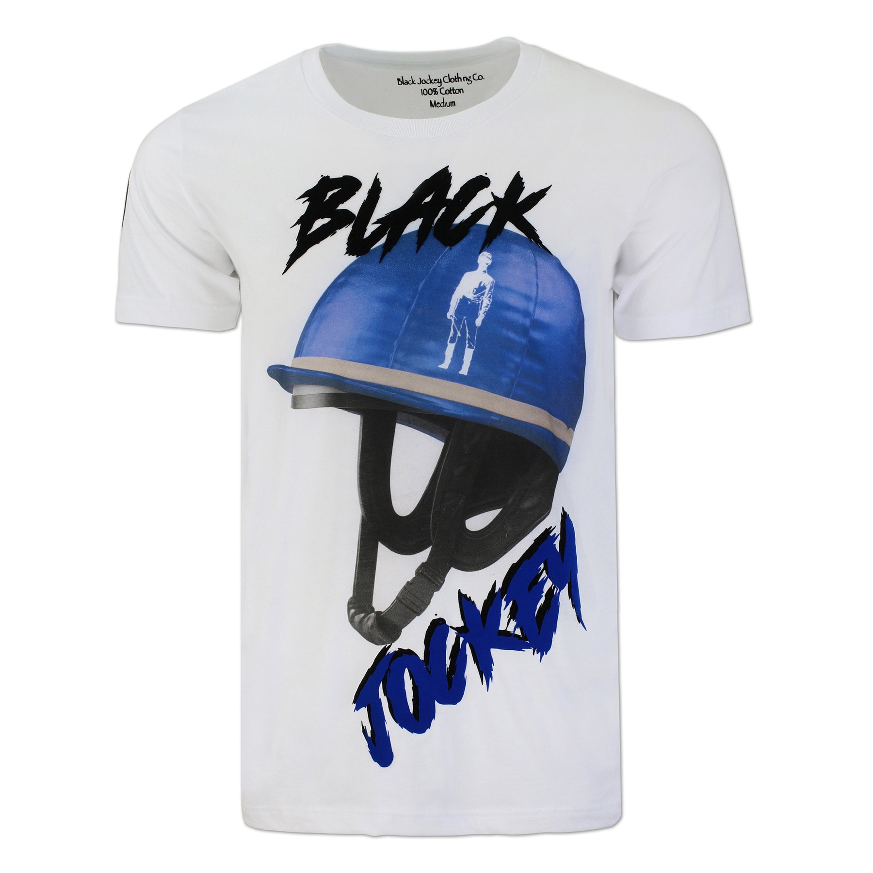 Black Helmet Tee – Black Jockey Clothing