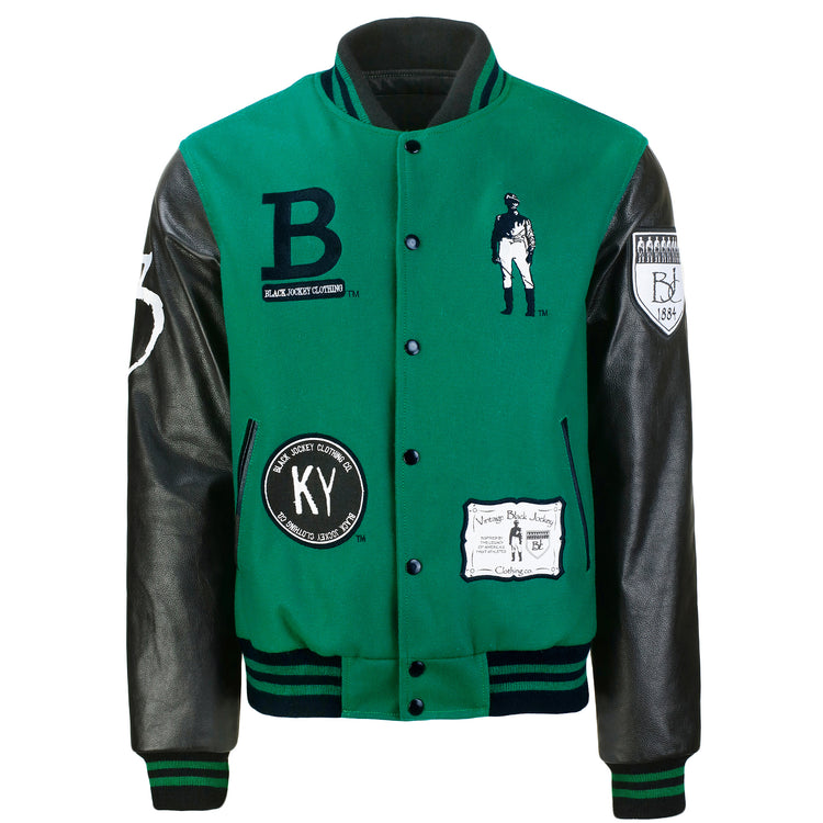 Issac Murphy Leather Varsity Jacket – Black Jockey Clothing