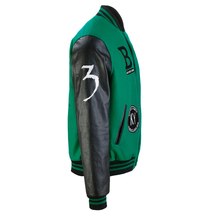 Issac Murphy Leather Varsity Jacket – Black Jockey Clothing